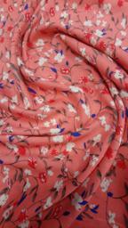 Штапель цветы на коралловом