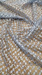 Гипюр Индонезия небесно-голубой S