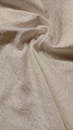 Жаккард-хлопок Стрейч молочный