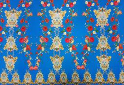 Креп Версаче голубой