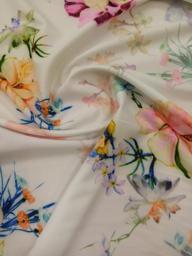 Софт принт Цветы розовый