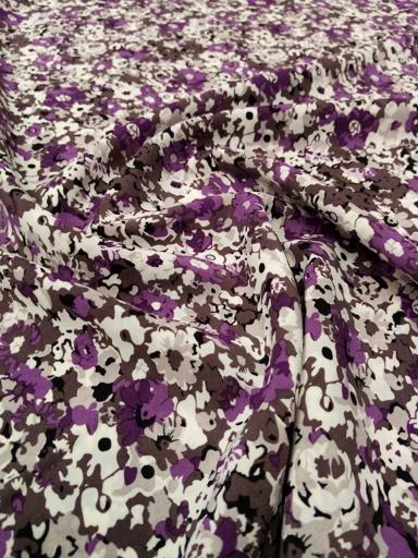 Плательная Цветочки белые/фиолетовые