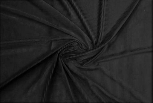 Вельвет однотонный чёрный