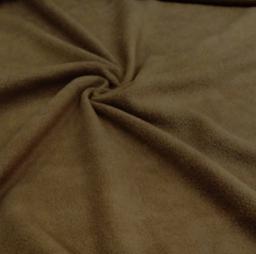 Флис однотонный коричневый