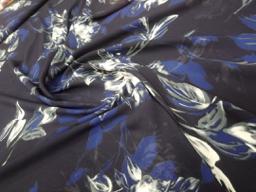 Французский шифон Синий