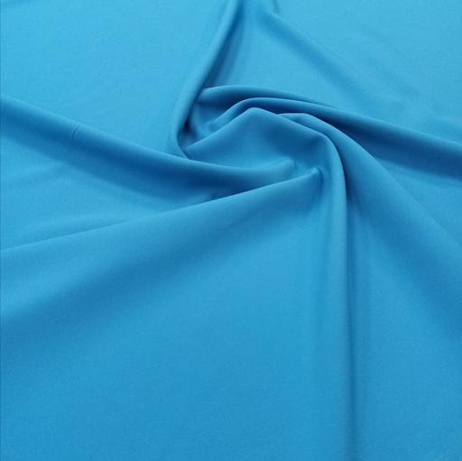 Плательная однотонная голубая
