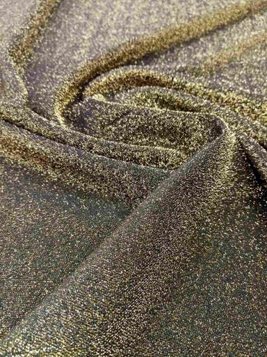 Трикотаж с люрексом чёрный/золотой