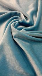 Бархат-стрейч голубой