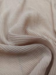 Шифон-плисе молочный