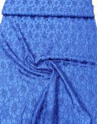 Кружево капрон на атласе электрик