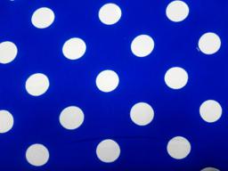 Лоренция Горох 2,7 см электрик/белый