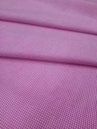 Клетка Виши хлопок малиновый/белый