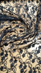 Гипюр Индонезия чёрный M