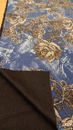 Трикотаж Деним синий