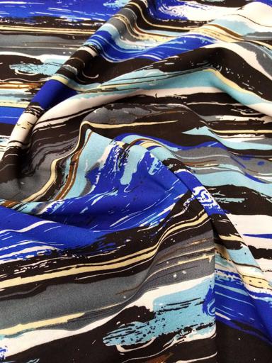 Плательная Полоски синие