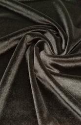 Бархат-стрейч чёрный 410