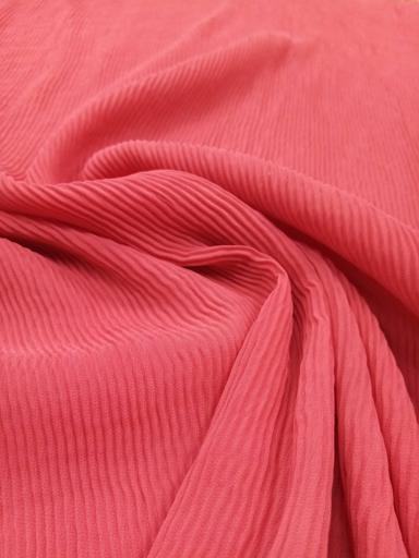 Шифон-плисе алый