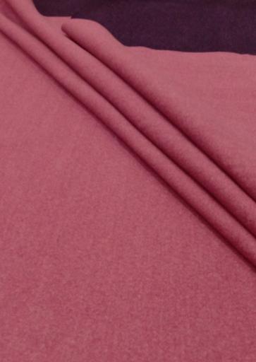 Пальтовая Кашемир двусторонняя розовая/баклажан