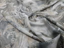 Шифон серый\беж