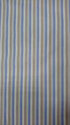 Перкаль  Полоска голубой/белый/беж