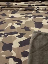 Трикотаж на меху Хакки камуфляж