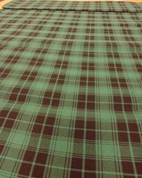 Габардин клетка тёмно-зелёный/чёрный