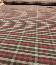 Костюмная клетка  коричневая/красная