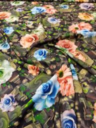 Плательная Цветы абстракция