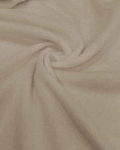 Флис однотонный молочный