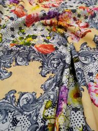 Плательная Букеты бежевая