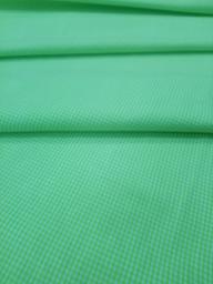 Клетка Виши хлопок лайм/белый