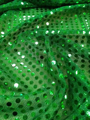 Пайетка Монетка зелёная