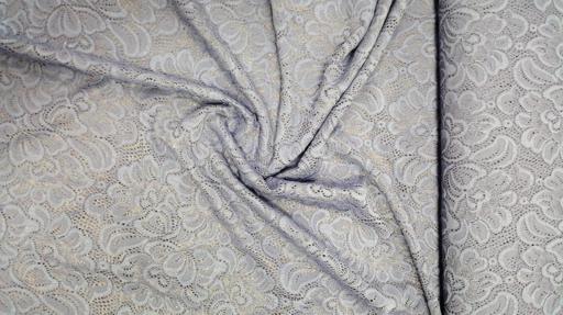 Кружево стрейч плотное серое