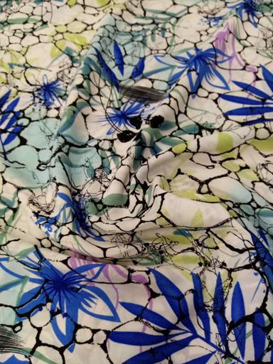 Плательная Паутинка синяя