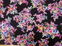 Штапель цветочная композиция на чёрном