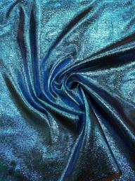 Парча Топаз с узором голубая