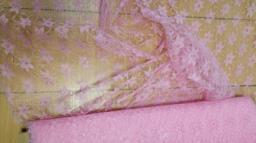 Гипюр Джаз (фартук) розовый