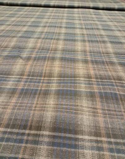 Костюмная клетка серая/синяя