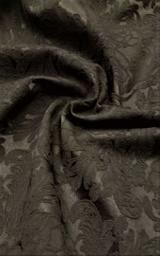 Жаккард-хлопок гладкокрашенный чёрный