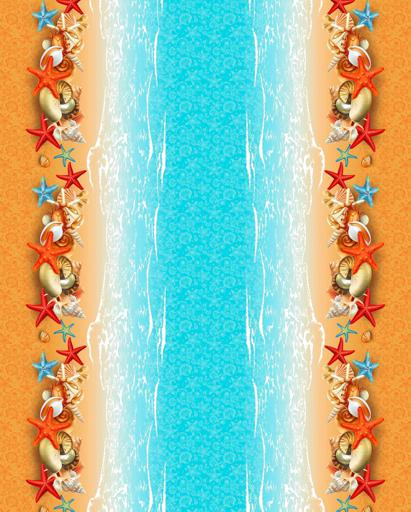 Вафельное полотно Райский остров