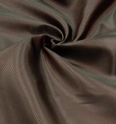 Подкладочная жаккардовая поливискоза Точки коричневая