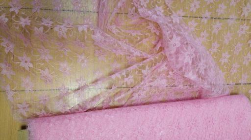 Гипюр Джаз (фартук) розовый