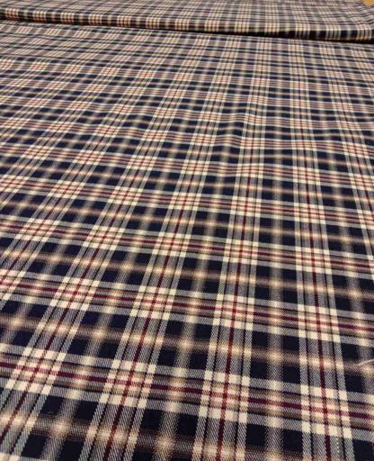 Костюмная клетка  синяя/белая/красная