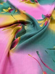 Лоренция Листья Розовый/Бирюза