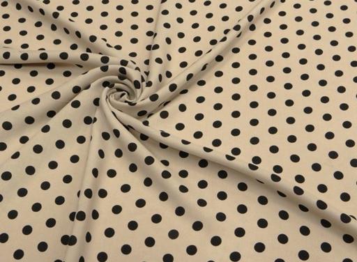 Штапель Горох на бежевом. D=10мм