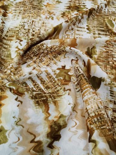 Плательная Рябь коричневая