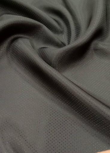 Подкладочная жаккардовая поливискоза Точки чёрная