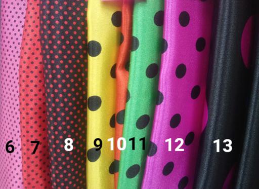 Атлас стрейч горохи (16 вариантов)