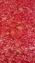 Гипюр с пайетками красный