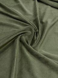 Вельвет однотонный хакки